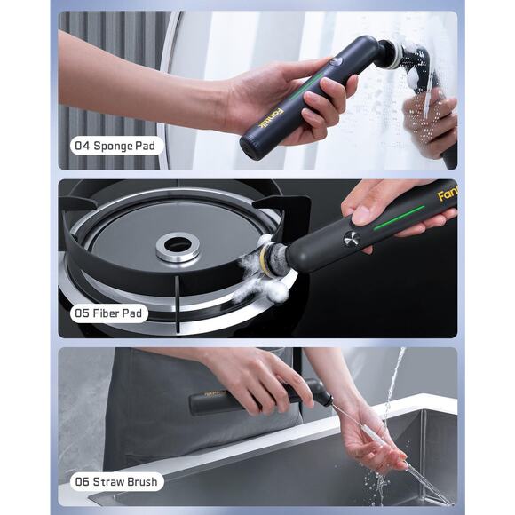 🔥Fanttik G9 Nano Electric Spin Scrubber Cordless Power Grout Brush Type-C NWT🔥 - Picture 6 of 8